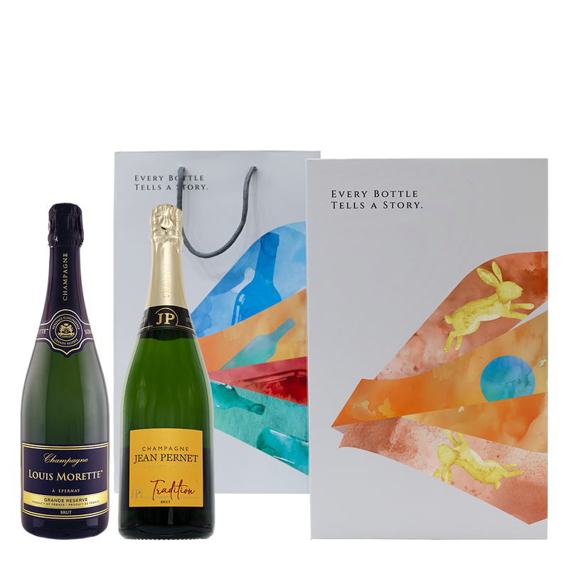 【中秋限定】團圓香檳禮盒 || Louis Morette + Jean Pernet Champagne 2026 Mid-Autumn Festival Limited Gift Set