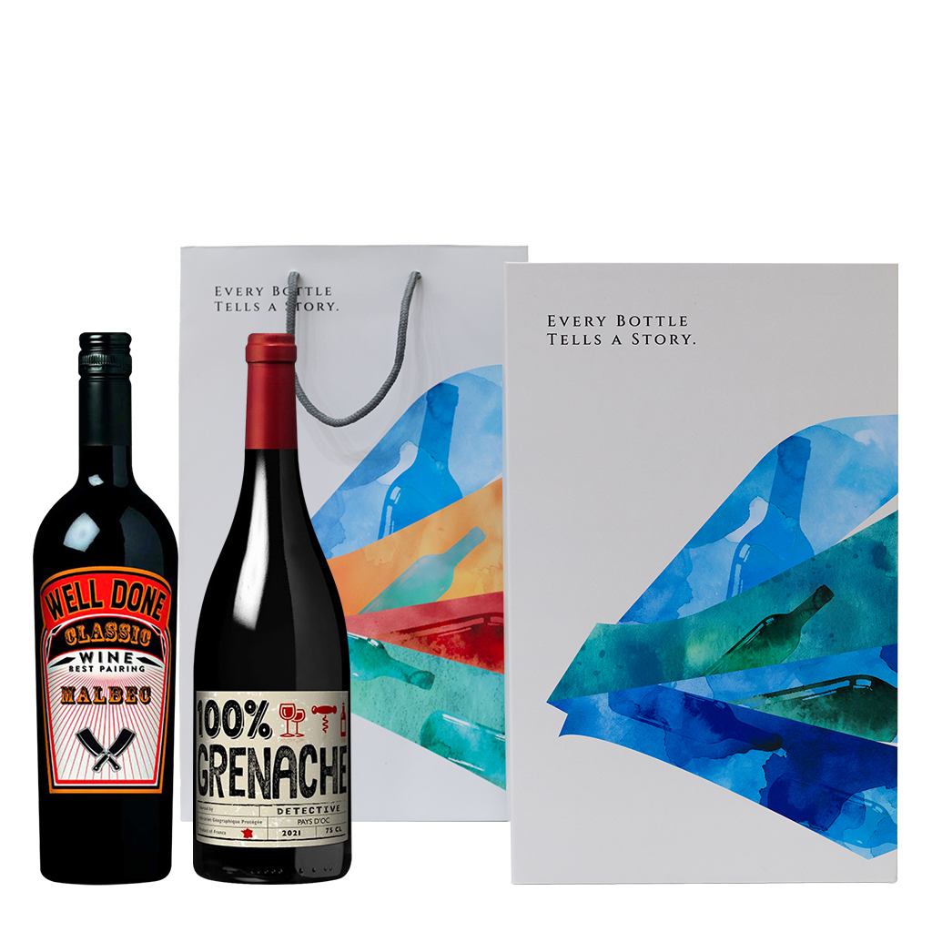 法國 精簡時尚紅酒禮盒 || Well Done + Chateau Grand Moulin Limited Gift Set