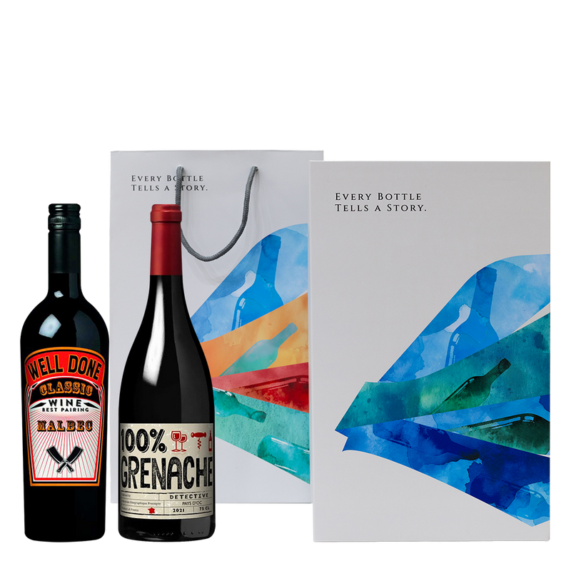 法國 精簡時尚紅酒禮盒 || Well Done + Chateau Grand Moulin Limited Gift Set
