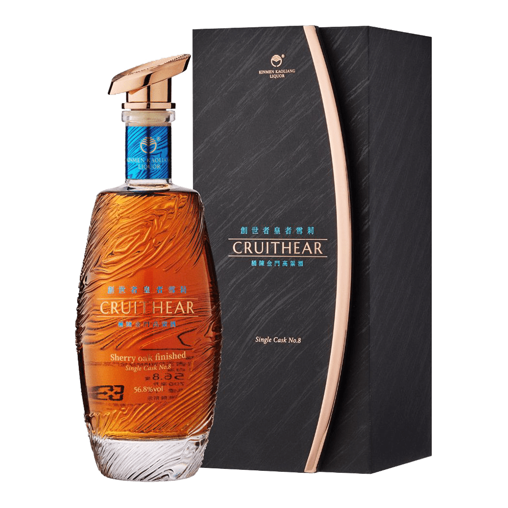 利特限定版 金門高粱 創世者桶陳 皇者雪莉 單一原桶強度 || Kinmen Kaoliang Liquor Cruithear Sherry Oak Finished Single Cask No.8 56.8%