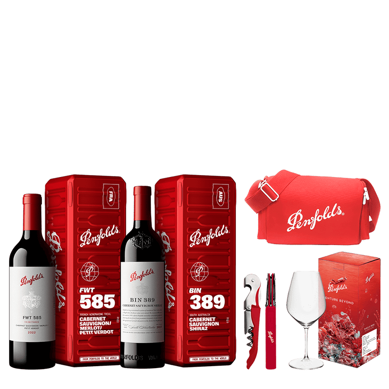 奔富 貨櫃禮盒3.0套組 || Penfolds to the World Gift Box Red Set