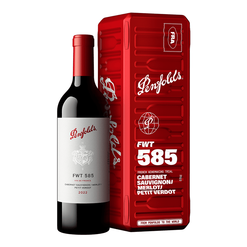 法國 奔富 FWT 585【貨櫃禮盒3.0】波爾多紅酒 2022 || Penfolds Fwt 585 Red Blend 2022 from Penfolds to the World Gift Box
