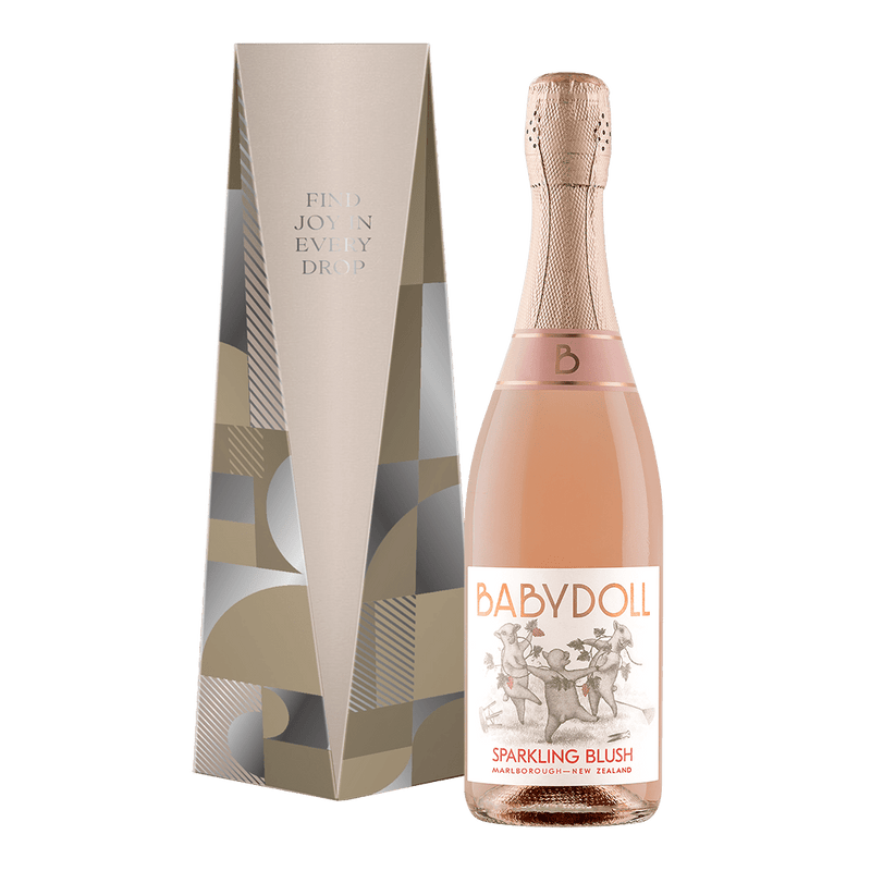 寶貝羊 灰皮諾粉紅氣泡酒禮盒 || Babydoll Sparkling Pinot Gris Blush, Marlborough 2022 Gift Set
