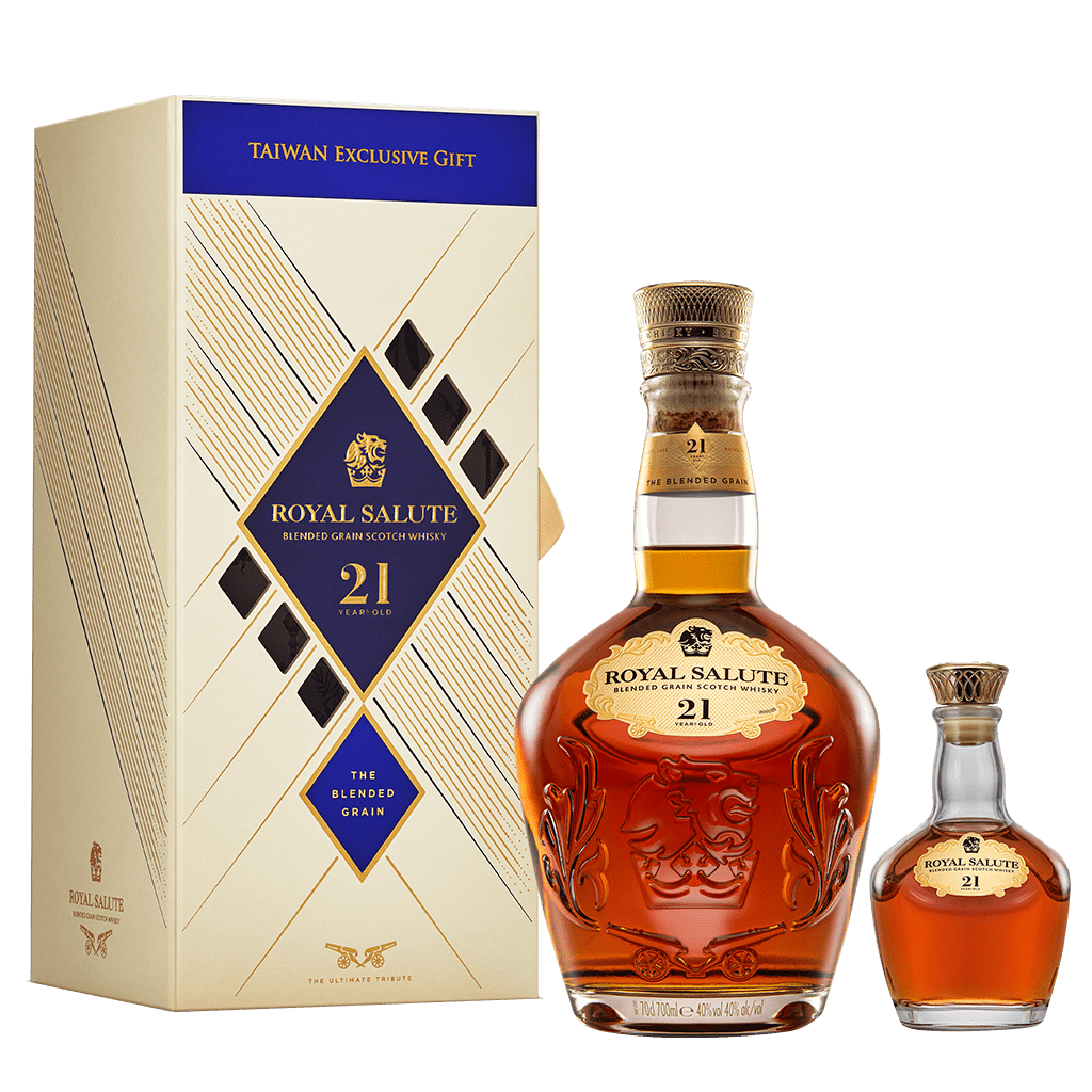 皇家禮炮21年 王者之鑽 2026迷你酒年節禮盒 || Royal Salute 21Y Blended Grain Scotch Whisky with Mini Size Gift Box