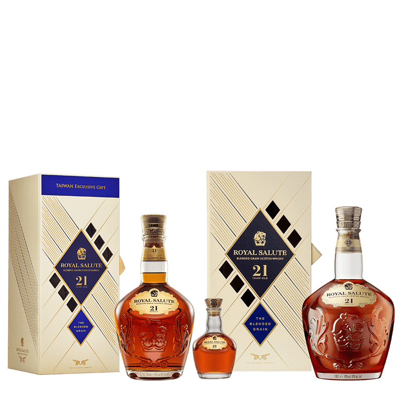 皇家禮炮21年 王者之鑽 2026限定組合 || Royal Salute 21Y Blended Grain Scotch Whisky 1.08L + Mini Size Giftbox Set