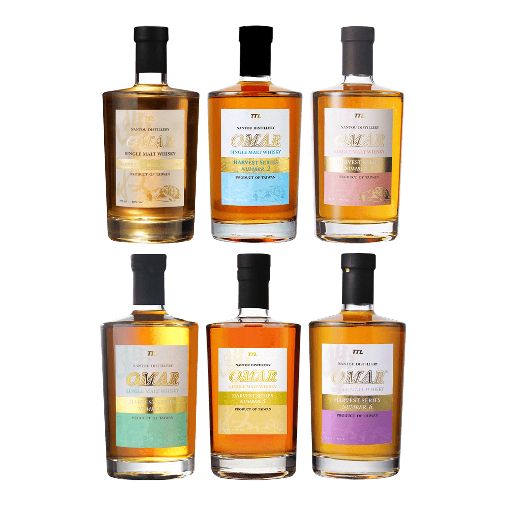 OMAR 豐收系列 NO.1-NO.6 限量套組 || Omar Single Malt Whisky Harvest Series No.1-No.6 Limited Set
