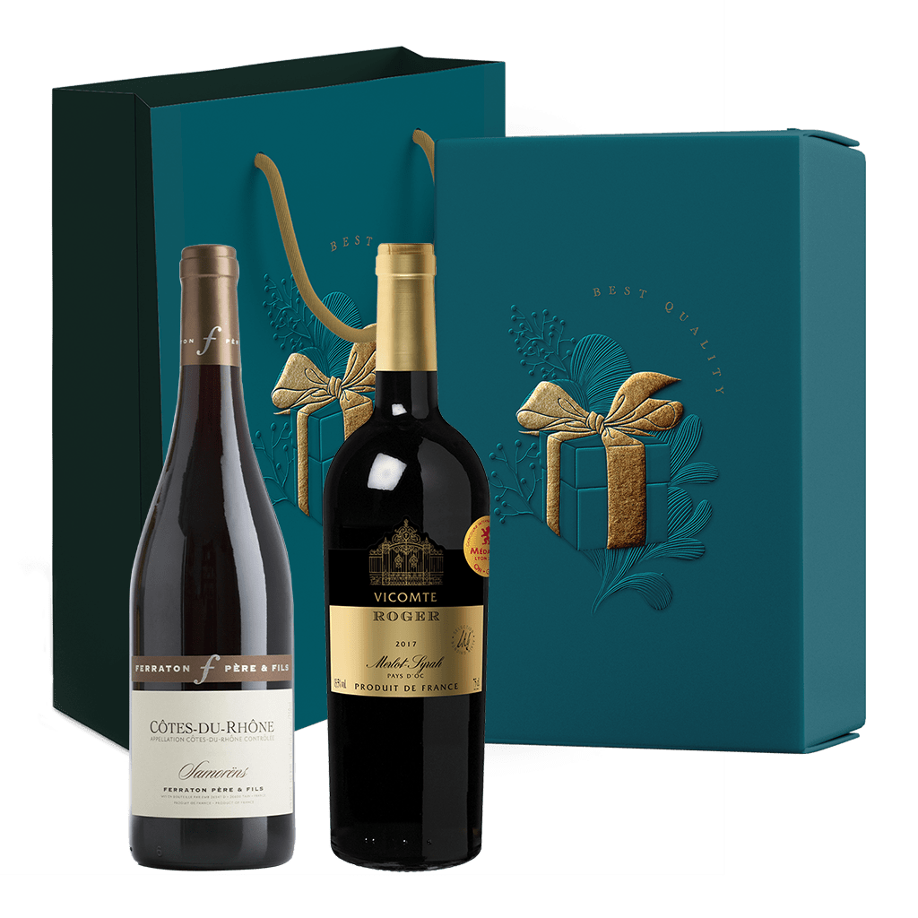 法國雙酒莊 精選暖心紅酒禮盒 || Dual Winery Heartwarming Red Wine Gift Set