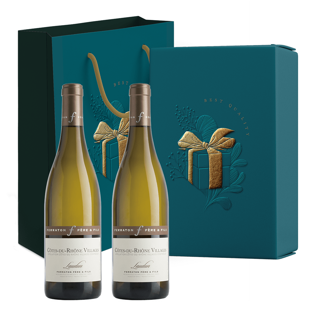 法國菲拉頓 隆河丘村莊白酒禮盒 || Ferraton Pere Et Fils White Wine Gift Set